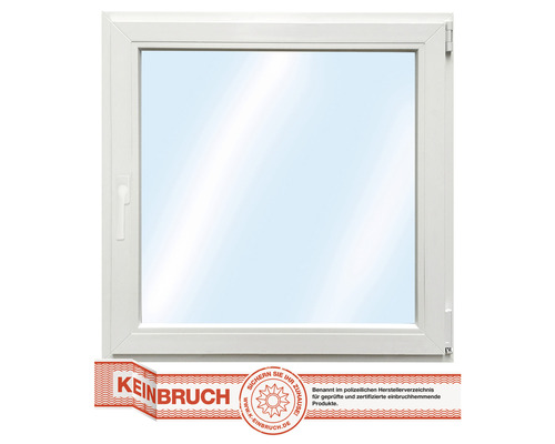 Kunststofffenster RC2 VSG ARON Basic weiss 700x750 mm DIN Rechts