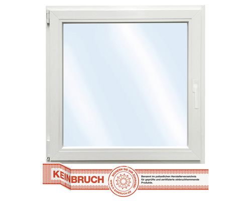 Kunststofffenster RC2 VSG ARON Basic weiss 900x950 mm DIN Links