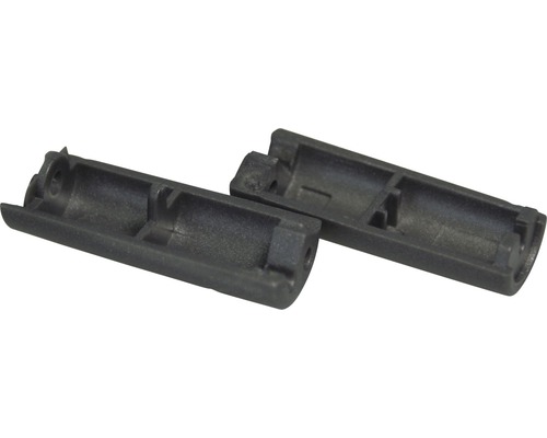 Deux embouts en plastique noir