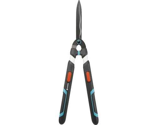 Gartenschere mit schwarzen Klingen und Griffen