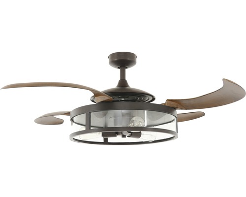 Ventilateur de plafond Fanaway Classic Ø 121 cm avec éclairage et télécommande Ventilateur de plafond avec lampe et trois pales