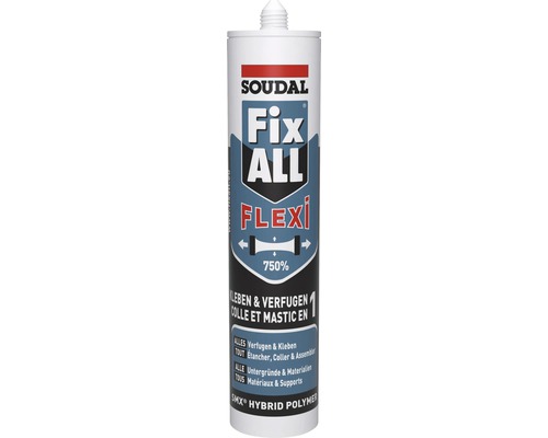 Adhésif et enduit Fix All Soudal noir 290 ml