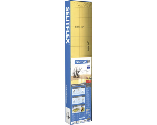 Sous-couche pour parquet et stratifié SELTIFLEX® 1,6 mm Aquastop 18 m² avec chevauchement et bande adhésive