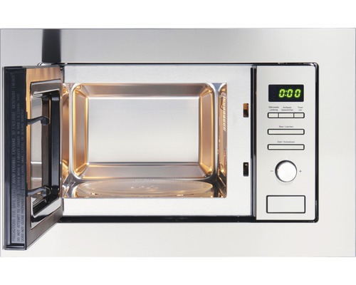 Micro-ondes ouvert en acier inoxydable