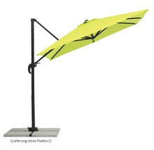Freiarm Ampelschirm für den Garten mit Fuss