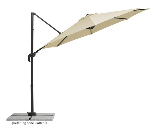 Parasol déporté pour le jardin