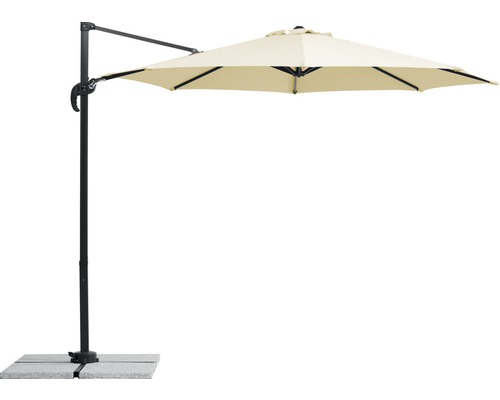 Parasol déporté avec mât et pied
