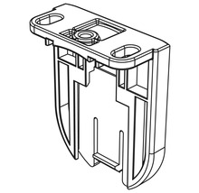 SOLUNA Montageträger für Welle 30 aus Aluminium weiss