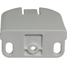 SOLUNA Montageträger für Welle 30 aus Aluminium weiss