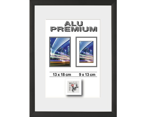 Bilderrahmen Alu Duo schwarz 13x18 cm Bilderrahmen Alu Duo schwarz 13x18 cm