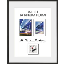 Cadre Alu Duo noir 40x50 cm