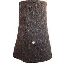 Récupérateur d''eau de pluie aspect tronc d''arbre