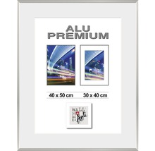 Cadre Alu Duo argent 40x50 cm