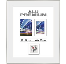Cadre Alu Duo argent 50x60 cm