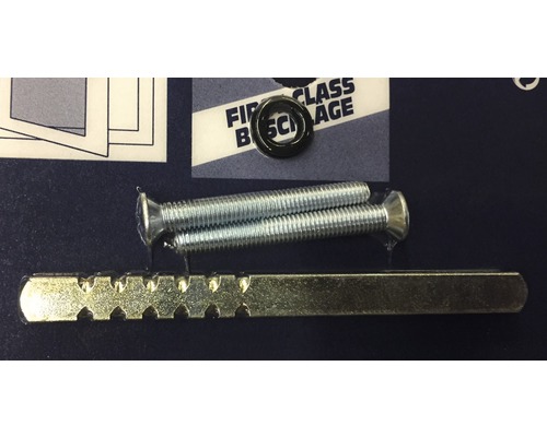 Kit d''accessoires métalliques avec vis et rondelle