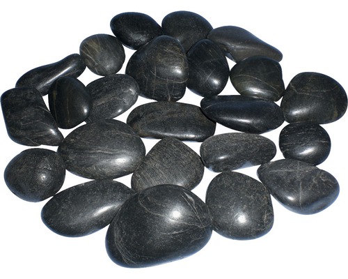 Aquariumdekoration River Pepples 750g, schwarz Aquariumdekoration River Pepples 750g, schwarz
