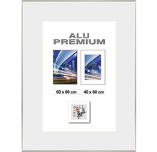 Cadre Alu Duo argent 60x80 cm