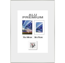 Cadre Alu Duo argent 70x100 cm