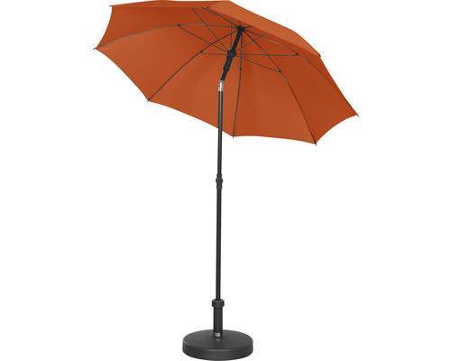 Parasol de jardin ouvert avec support