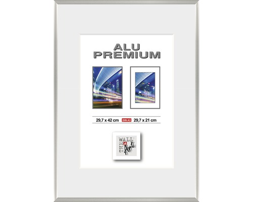 Double pack (2 pièces) cadre photo DIN A3 aluminium argent