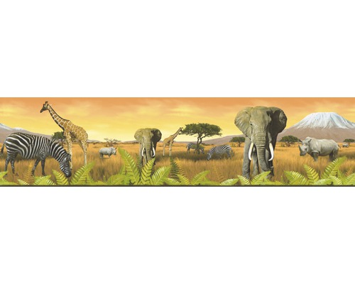 Frise 6901-11 Only Borders animaux d'Afrique 5 m x 26 cm
