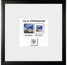 Cadre Alu Quattro noir 30x30 cm
