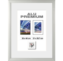Cadre Alu Quattro argent 30x40 cm