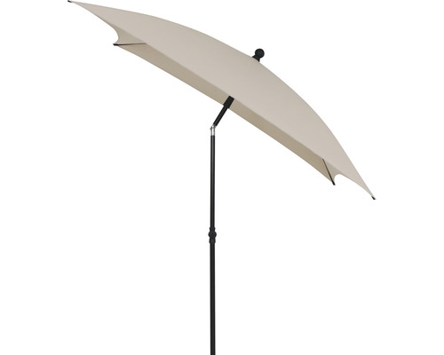 Parasol beige avec support noir