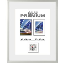 Cadre Alu Quattro argent 40x50 cm