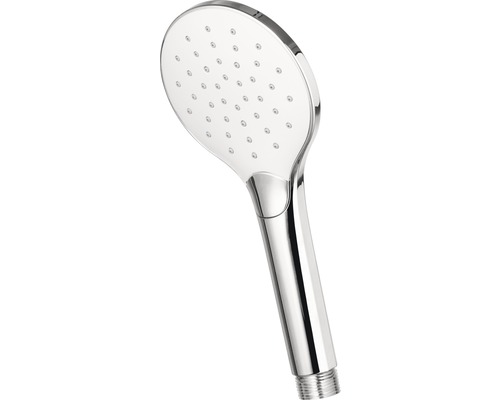 Douchette à main en métal avec pommeau et poignée