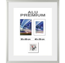 Bilderrahmen Alu Quattro silber 50x60 cm