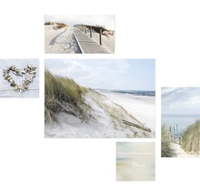 Collage avec des motifs de plage