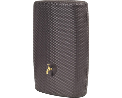 Regentonne mit Wasserhahn im Rattan-Design