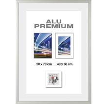 Bilderrahmen Alu Quattro silber 50x70 cm