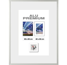 Cadre Alu Quattro argent 60x80 cm