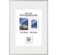 Bilderrahmen Alu Quattro silber 70x100 cm