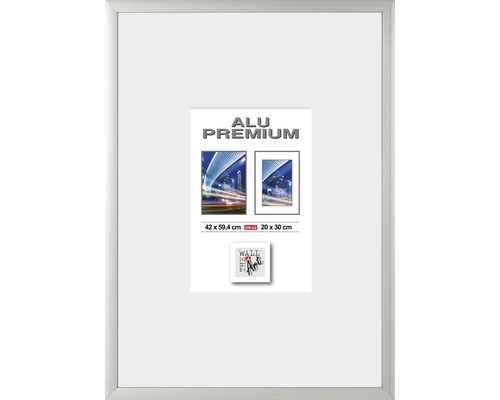 Cadre Alu Quattro argent 42x59.4 cm (DIN A 2)