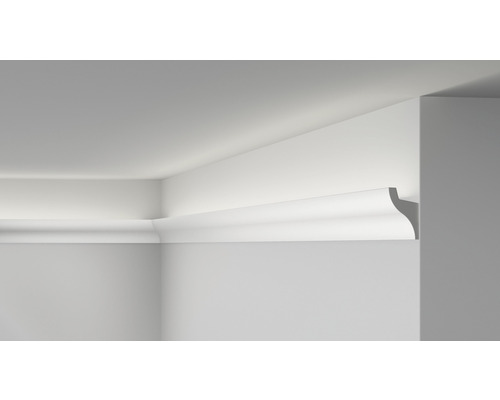 Wandleisten-Set für LED "Roomkit" CL11 33 x 50 mm Set aus 16 m Leisten + Kleber