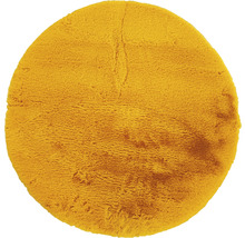Tapis Romance jaune moutarde rond Ø 80 cm