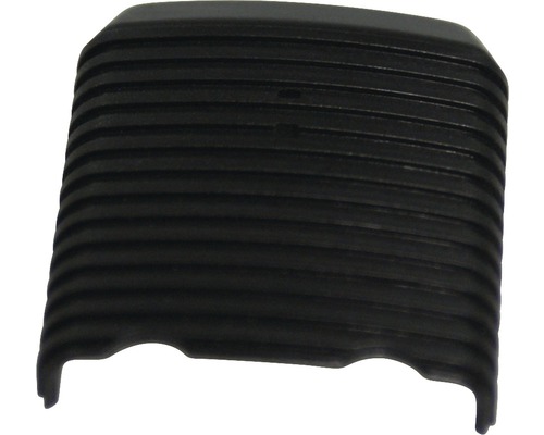 Schwarzer Kantenschutz mit Rillenstruktur