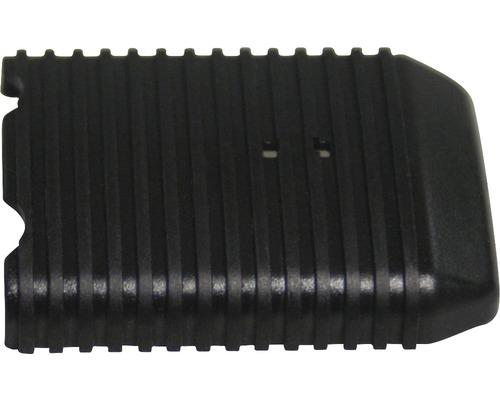 Schwarze Abdeckung mit Rillen