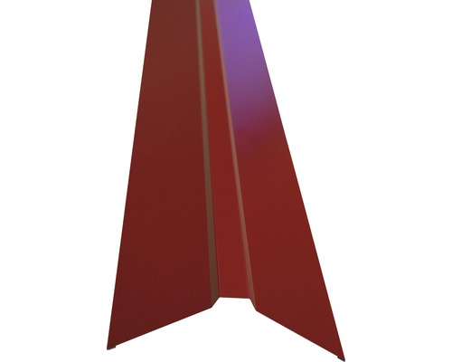 Faîtage droit pour tôle trapézoïdale brown red 95 x 95 mm longueur : 2 m