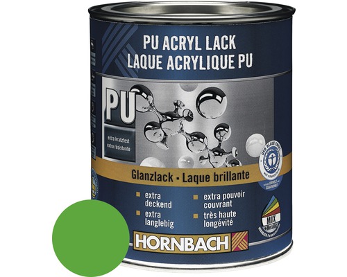 HORNBACH Buntlack PU Acryllack glänzend caipirinha grün 750 ml