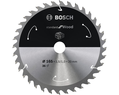 Bosch Lame de scie circulaire Standard for Wood H Ø 165x20 Z36