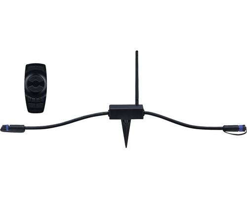 Paulmann Plug & Shine Controller IP68 433 MHz schwarz mit Fernbedienung 230/24V Aussenleuchten Verteiler mit Fernbedienung