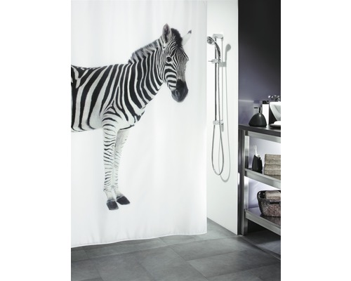 Duschvorhang Spirella Zebra 180x200 cm