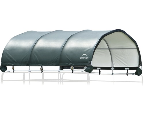 Abri ShelterLogic avec cadre en acier et bâche en tissu