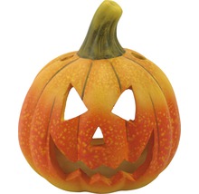 Citrouille d''Halloween en céramique avec visage