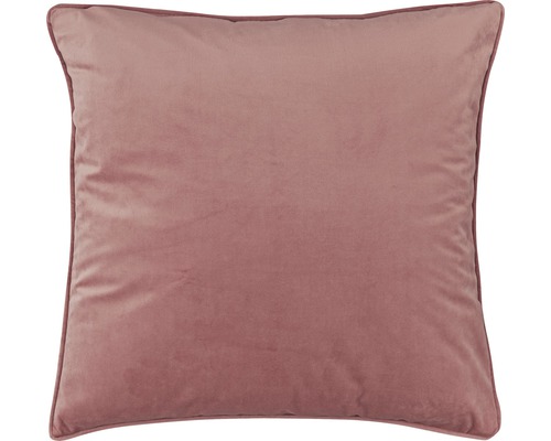 Housse Coussin 50X50 Rose Velours Doux Brillant Lot De 2