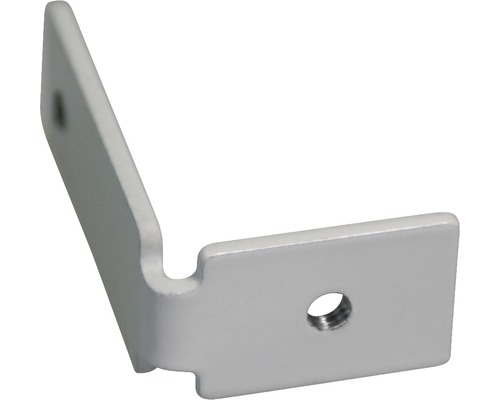 Support mural SOLUNA latéral profilé en U pour store plissé sur mesure en aluminium GN8T blanc Support mural SOLUNA latéral profilé en U pour store plissé sur mesure en aluminium GN8T blanc